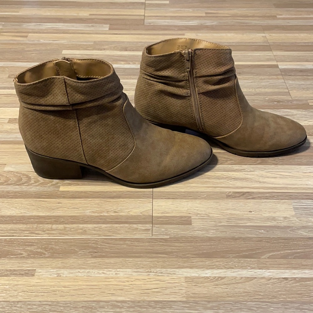 Taupe booties